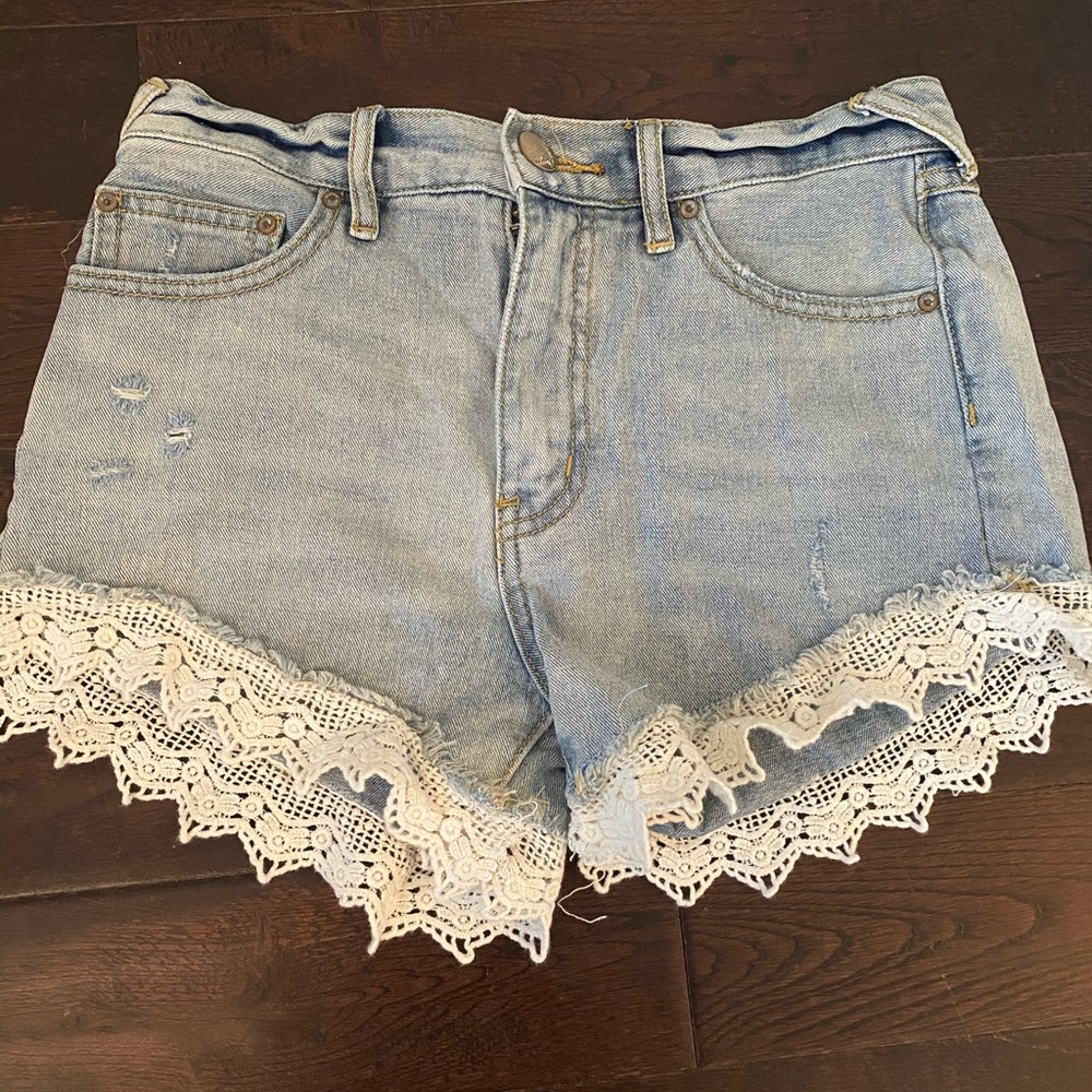 Free people jean shorts